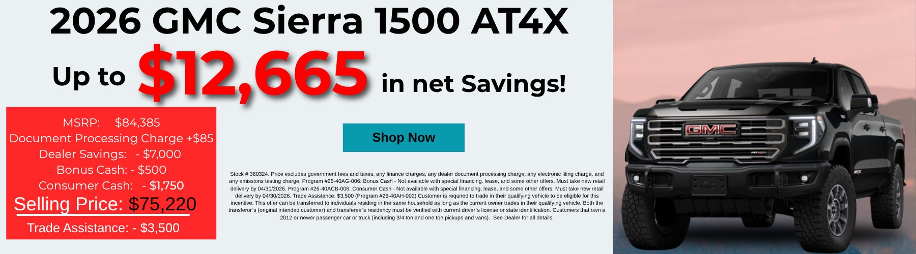 Sierra 1500 AT4X